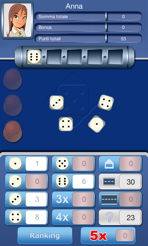 Android application Yahtzy screenshort