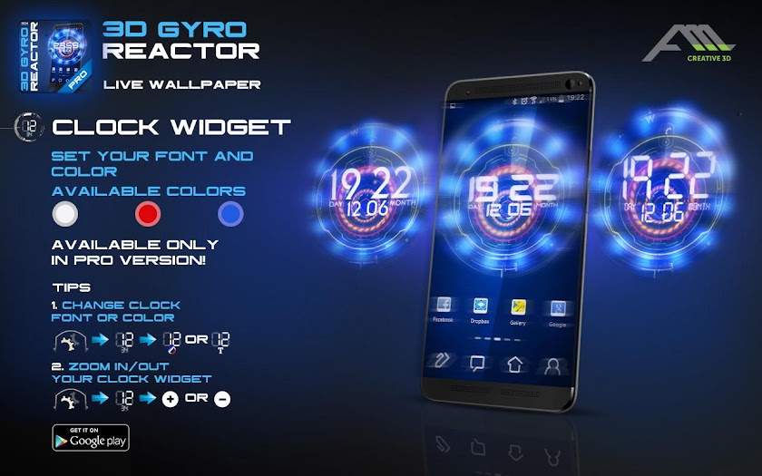 3D Gyro Reactor Pro Screen 3