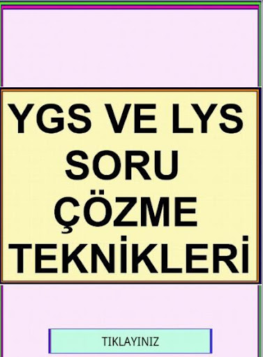 YGS LYS TEST ÇÖZME TEKNİKLERİ