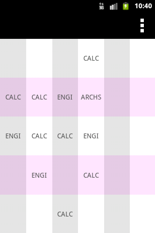 Abbecedario Timetable