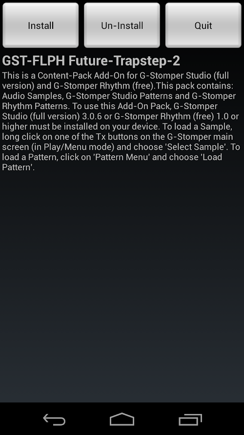 Android application GST-FLPH Future-Trapstep-2 screenshort