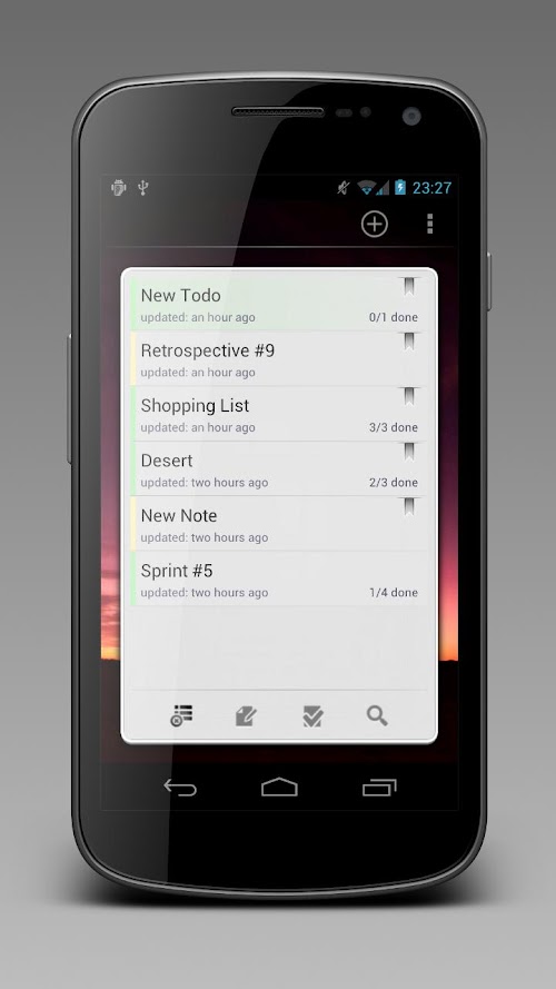 Android application Beautiful Notes screenshort