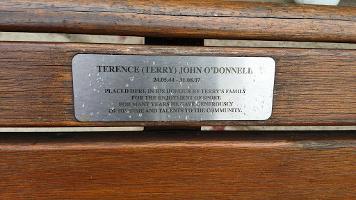 Terence(Terry) John O'Donnell Memorial Bench