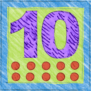 Subtract and add up to 10 logo