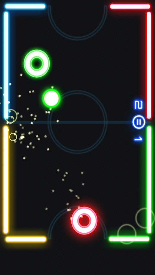   Glow Air Hockey- 스크린샷 