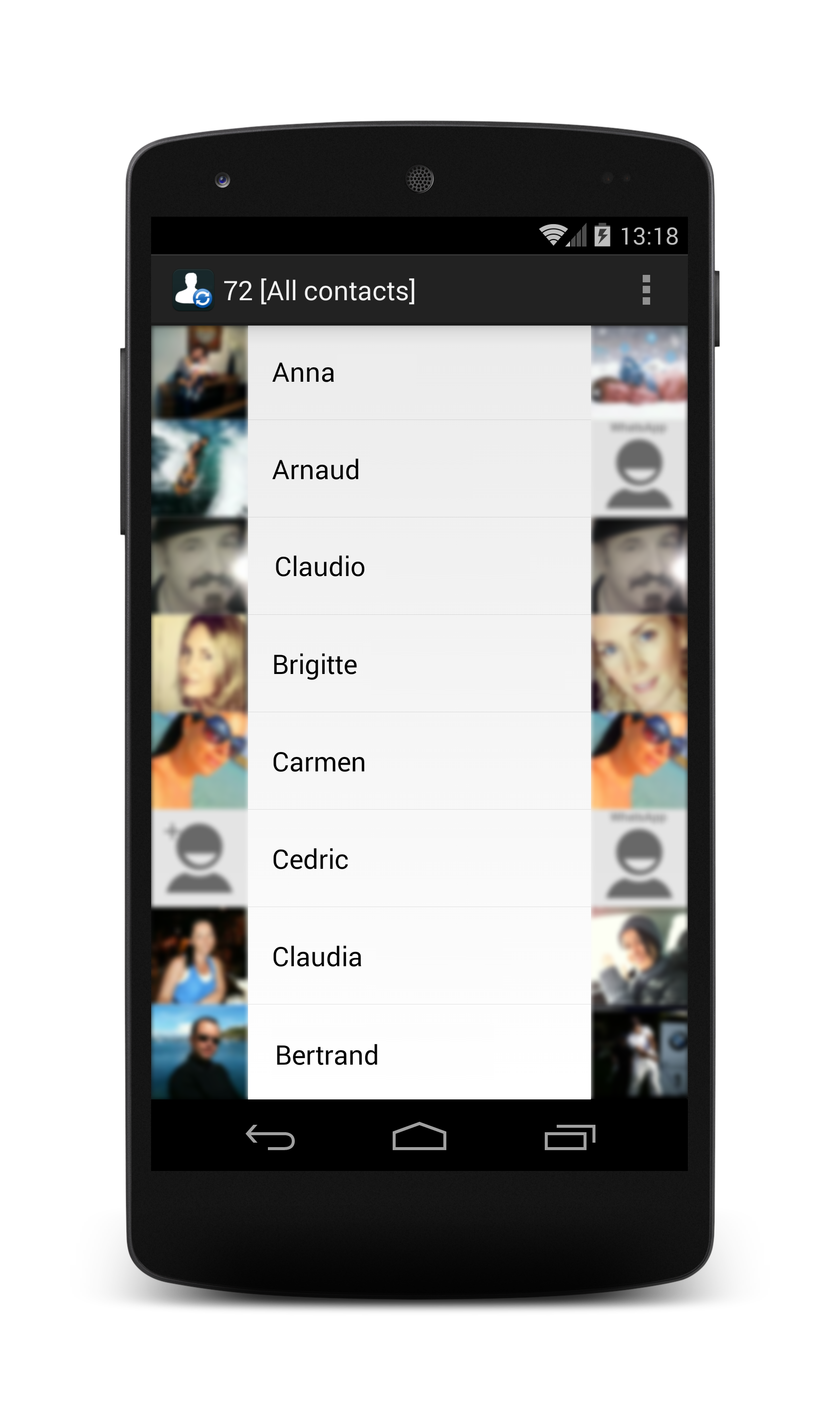 Android application Contact Photo Sync screenshort