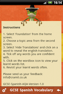 Spanish GCSE Vocabulary AQA Screenshots 10