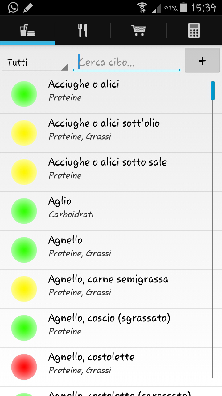 Android application Zone Diet Pro screenshort