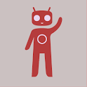 Holo Red CM9 Theme logo