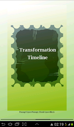 Transformation Timeline