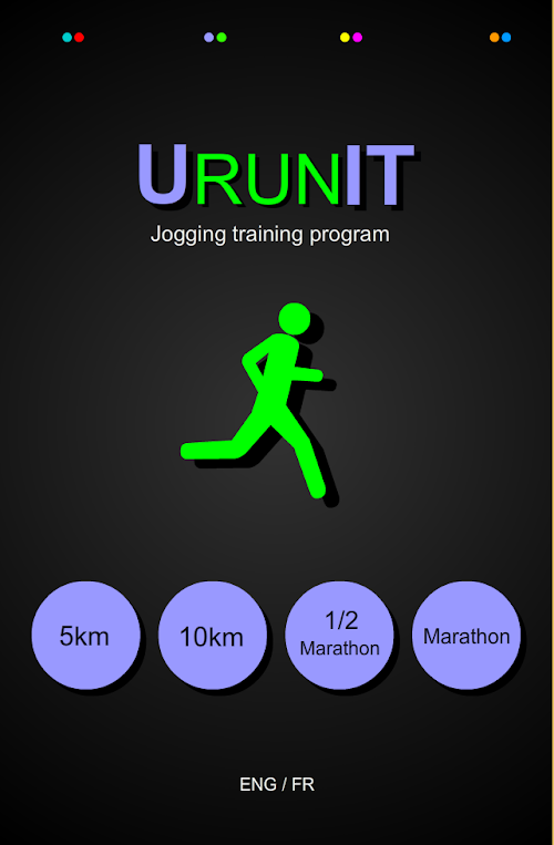 Android application Jogging U RUN IT screenshort