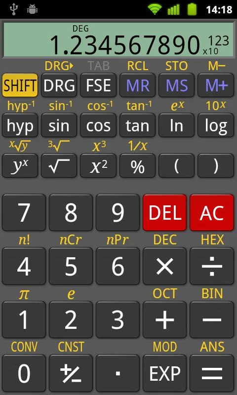 RealCalc Scientific Calculator - screenshot