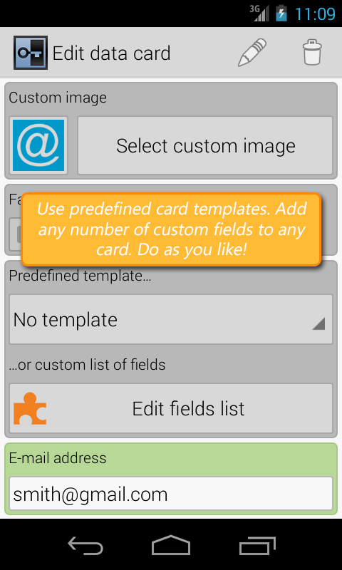 Secure Vault, Password Manager Screen 3