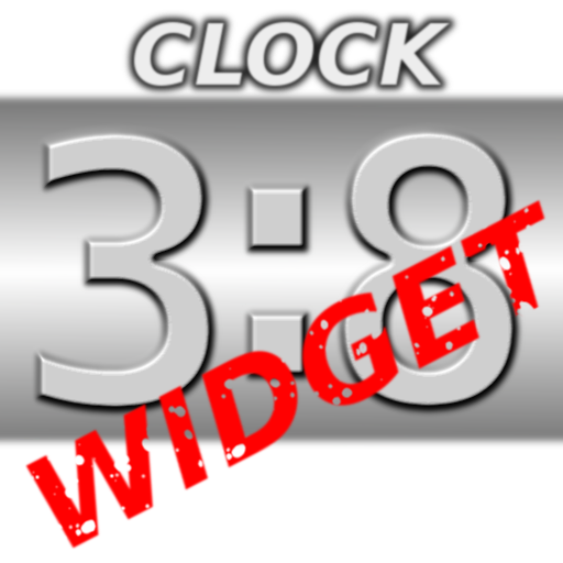 Metal Look Clock Widget LOGO-APP點子