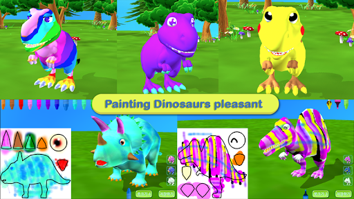 免費下載教育APP|공룡 색칠놀이 3D app開箱文|APP開箱王