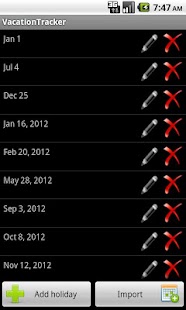 Vacation Tracker Screenshots 4