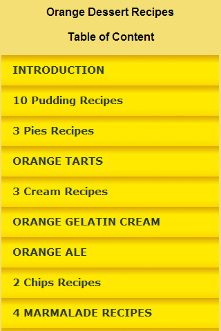 Orange Dessert Recipes