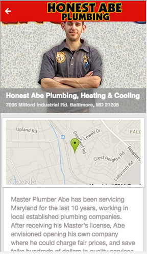 【免費商業App】Honest Abe Plumbing-APP點子