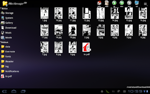 File Manager HD (Tablet) - screenshot thumbnail