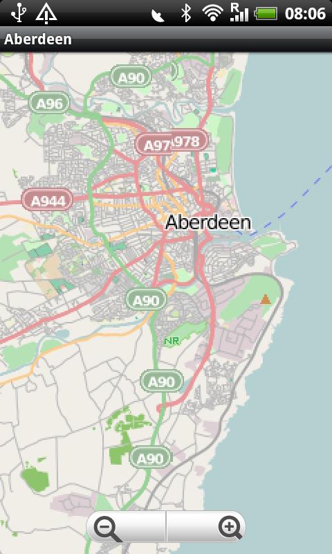 Android application Aberdeen Street Map screenshort