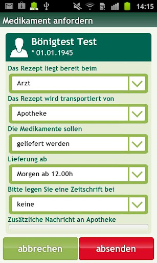 ordermed - Rezept Medikament