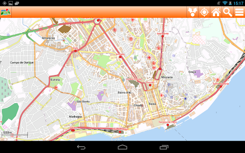 Lisbon Offline mappa Map Screenshots 9