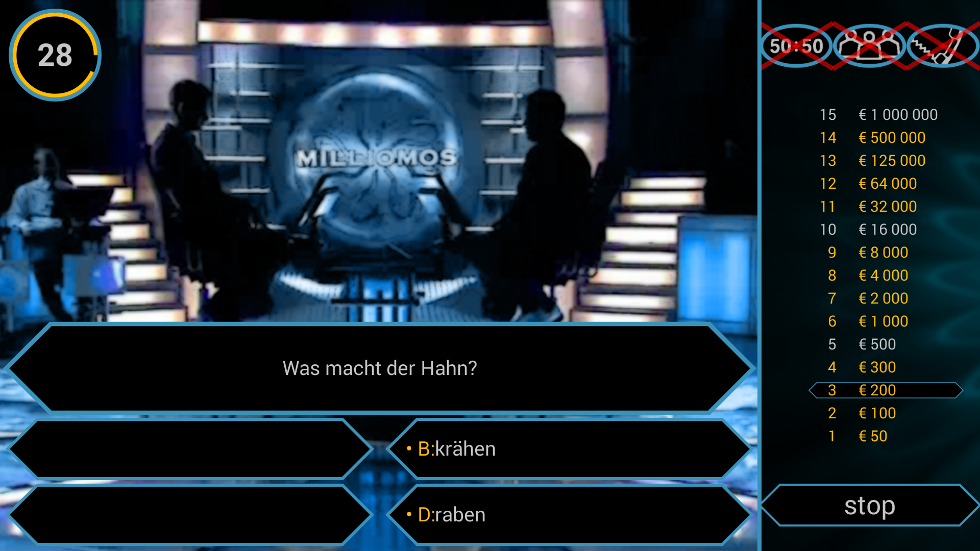Android application Millionaire Quiz FREE screenshort