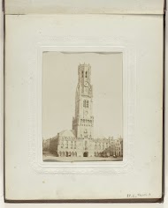 Gezicht op de stad Brugge bij het Minnewater