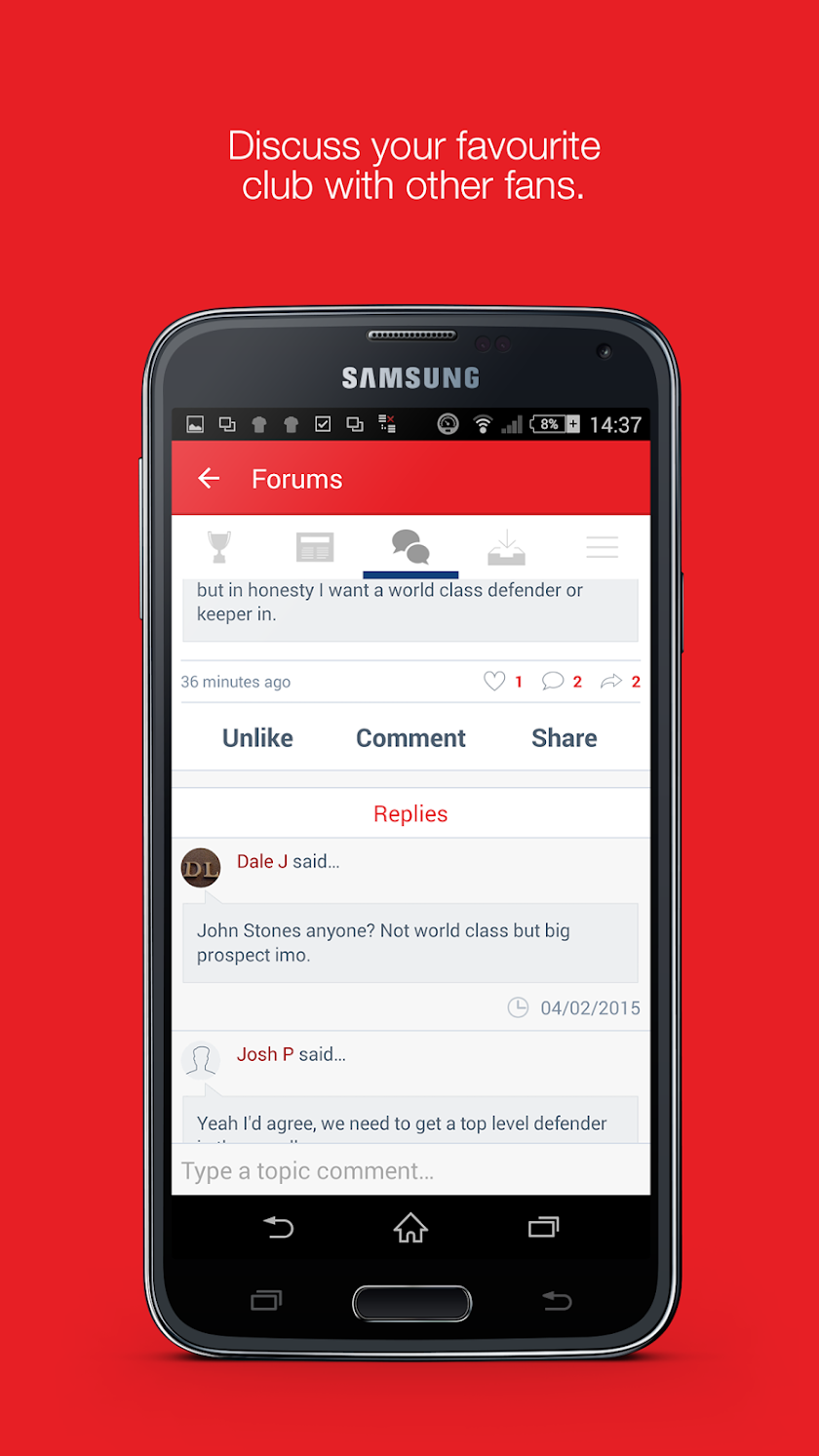 Fan App for Arsenal FC Screen 2