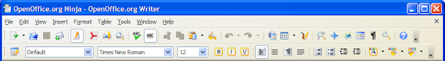 OpenOffice.org Writer 2.3.1 Crystal icons show in Windows XP