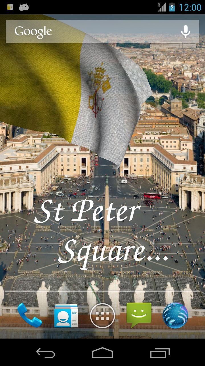3D Vatican Flag Screen 2