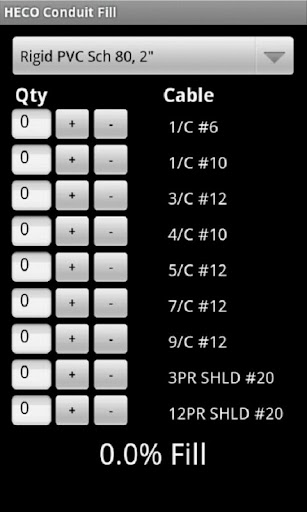 Conduit Fill Calculator