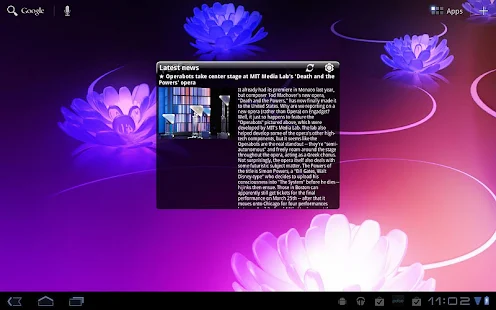 Pure news widget (scrollable) - screenshot thumbnail