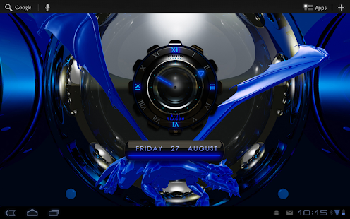 blue dragon laser clock - screenshot thumbnail