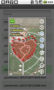Planimeter GPS mesurer l'aire - screenshot thumbnail