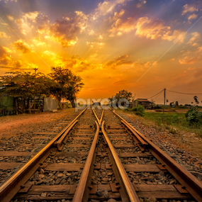 Railway to the heavens  by Liquid Lens - Landscapes Sunsets & Sunrises