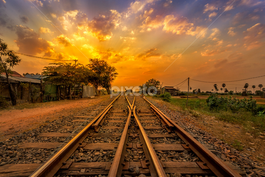 Railway to the heavens  by Liquid Lens - Landscapes Sunsets & Sunrises