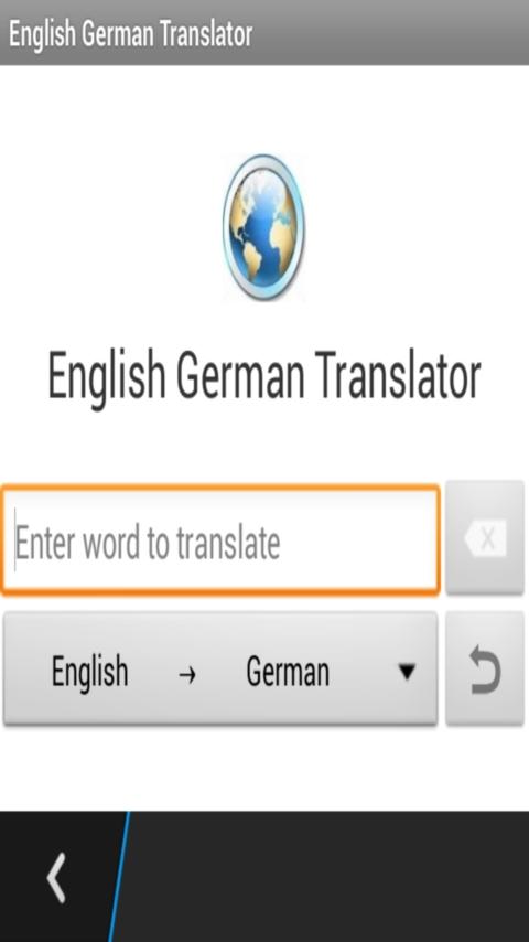 Android application English German LTranslator screenshort