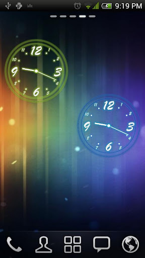 【免費個人化App】Analog Clock Neon Transparent-APP點子