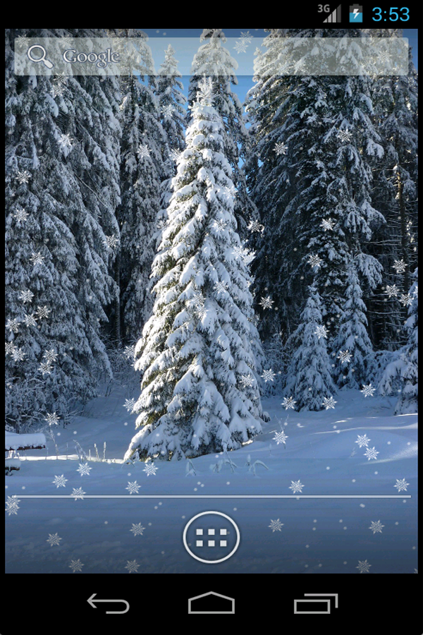   Χιόνι πτωση Ζωντανή Ταπετσαρία - στιγμιότυπο οθόνης 