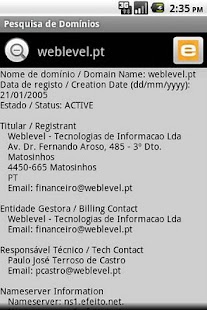 Lastest Pesquisa de Domínios APK for PC