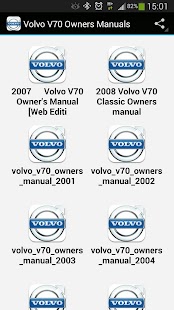 Volvo V70 Owners Manuals