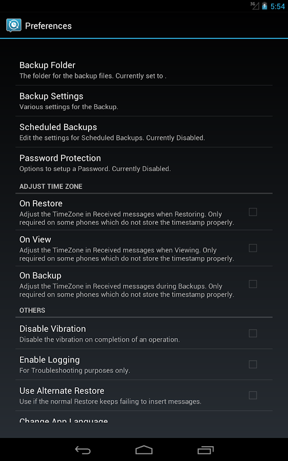 SMS Backup & Restore - screenshot