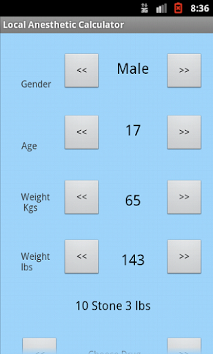 Local Anesthetic Calculator