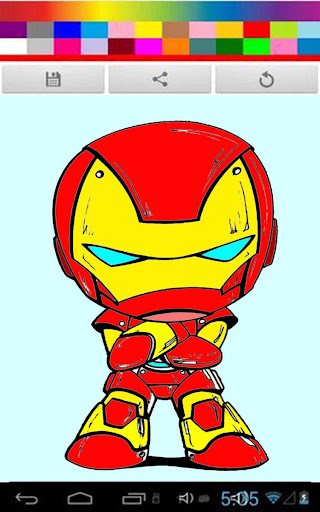 Coloring Iron Paint Man