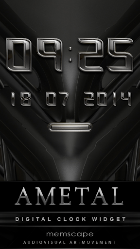 AMETAL Digital Clock Widget