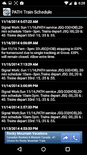 Path Train Schedule Screenshots 2