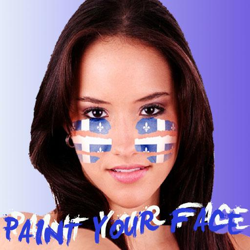 Paint your face Quebec LOGO-APP點子