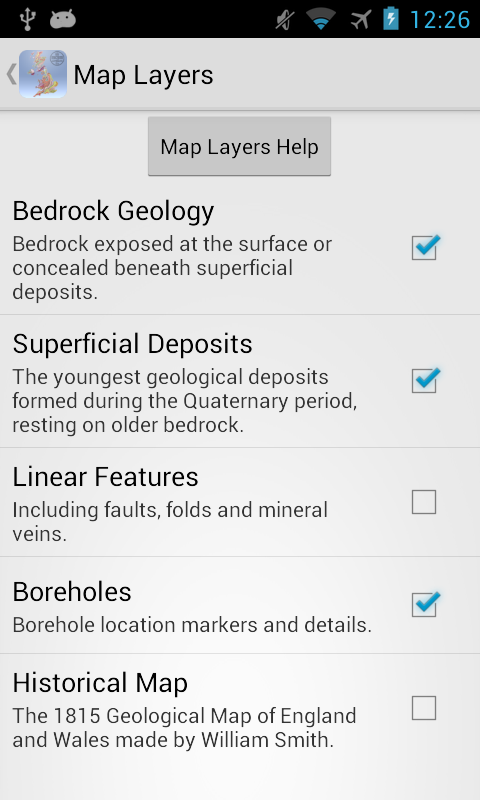 iGeology Screen 2