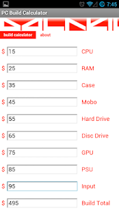 Free PC Build Calculator APK for Android